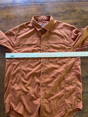 Mens REi Button Down Short Sleeve Shirt, Size Large